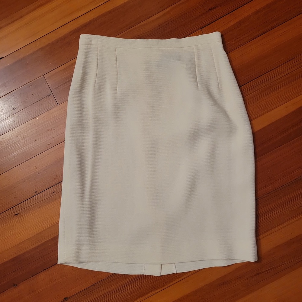 Fendi Cream Pencil Skirt